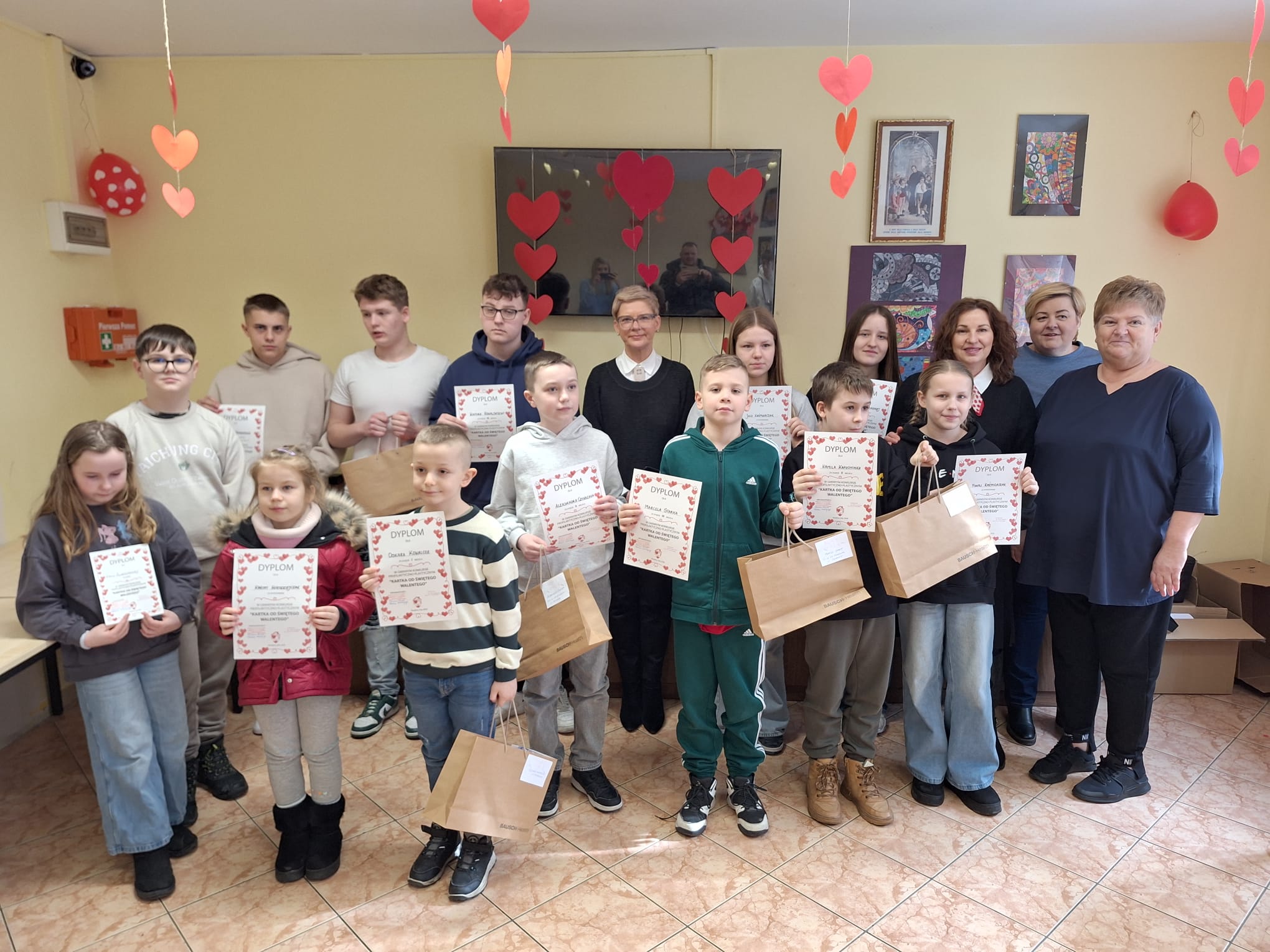 Gminny konkurs profilaktyczno-plastyczny „Kartka od św. Walentego”